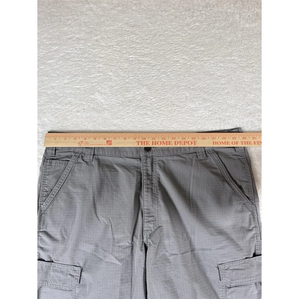 Carhartt Force 103543 Braxton Relaxed Fit Gray Cargo Shorts‎ Ripstop Men's Sz 40